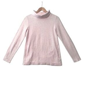 J.‎ Crew Pink Marled Soft Turtleneck Sweater Pullover with Pockets XS - S